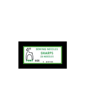 Igły do szycia ręcznego ostre PONY - SHARPS 3 - 45,0 mm - 01103 - 25szt./opak.