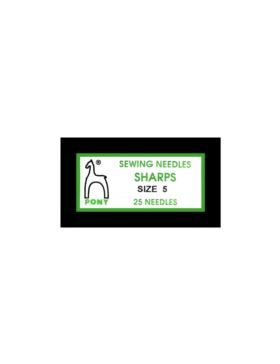 Igły do szycia ręcznego ostre PONY - SHARPS 5 - 41,5 mm - 01105 - 25szt./opak.