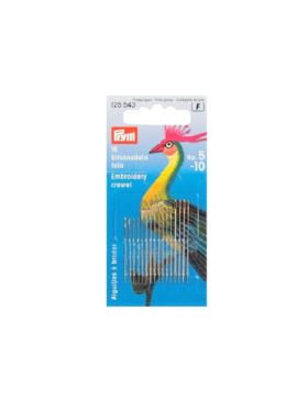 Igły ręczne do haftu z czubkiem ostre PRYM - rozm.5-10 (crewels) - 125543 - 16szt./opak.