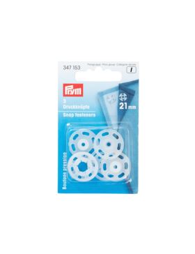 Zatrzaski plastikowe PRYM - 21 mm - transparentne - 347153 - 3szt./opak.