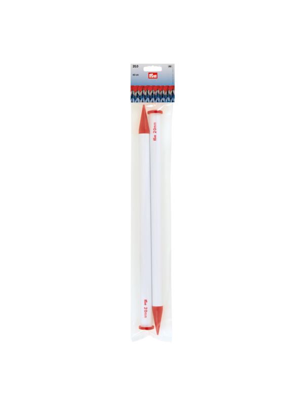 Druty proste plastikowe PRYM - 40 cm - para/opak.