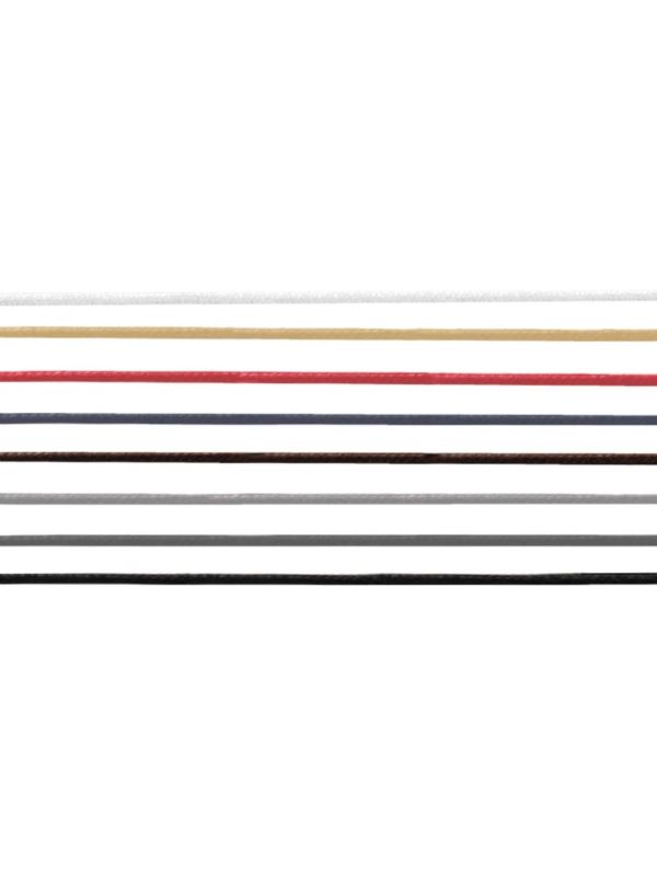 Sznurowadła bawełniane okrągłe woskowane - 60 cm - 3979/2 - 25par/opak.