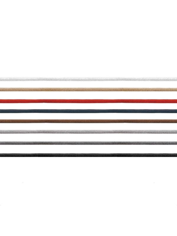 Sznurowadła bawełniane okrągłe cienkie - 80 cm - 3961/25 - 25par/opak.