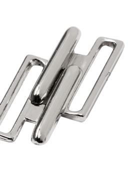 Zapięcie do bikini metalowe PRYM - 20 mm - srebrne - 416130