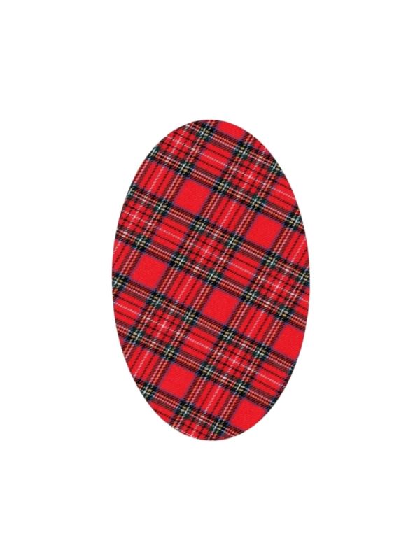 Łaty termoprzylepne LECCO - 9,5x15,5 cm - szkocka krata - 8500 - 2szt./opak.