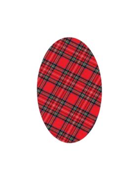 Łaty termoprzylepne LECCO - 9,5x15,5 cm - szkocka krata - 8500 - 2szt./opak.
