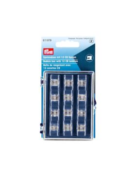 Pudełko na szpuleczki maszynowe + 12 szpulek PRYM - 611979