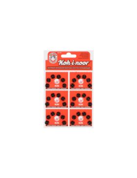 Zatrzaski metalowe KOH-I-NOOR 1 - 8 mm - czarne - 36szt./opak.