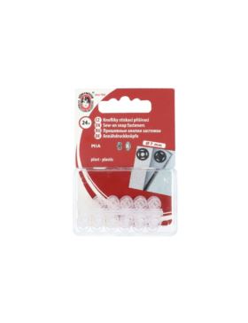 Zatrzaski plastikowe KOH-I-NOOR 1/2 - 7 mm - białe - 5x24szt./opak.