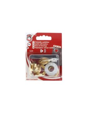 Oczka metalowe KOH-I-NOOR 12 - 24 mm - złote - 10szt./opak.
