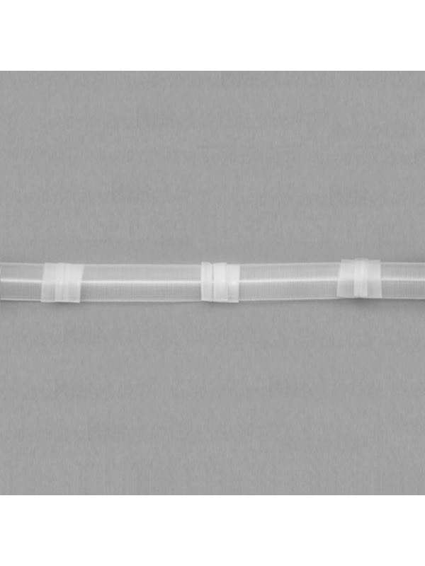 Taśma firanowa ARIADNA monofilamentowa z białym sznurkiem - 25 mm - 3-fałdy (marszczenie 1:2) - FM025-13 - 50mb/opak.