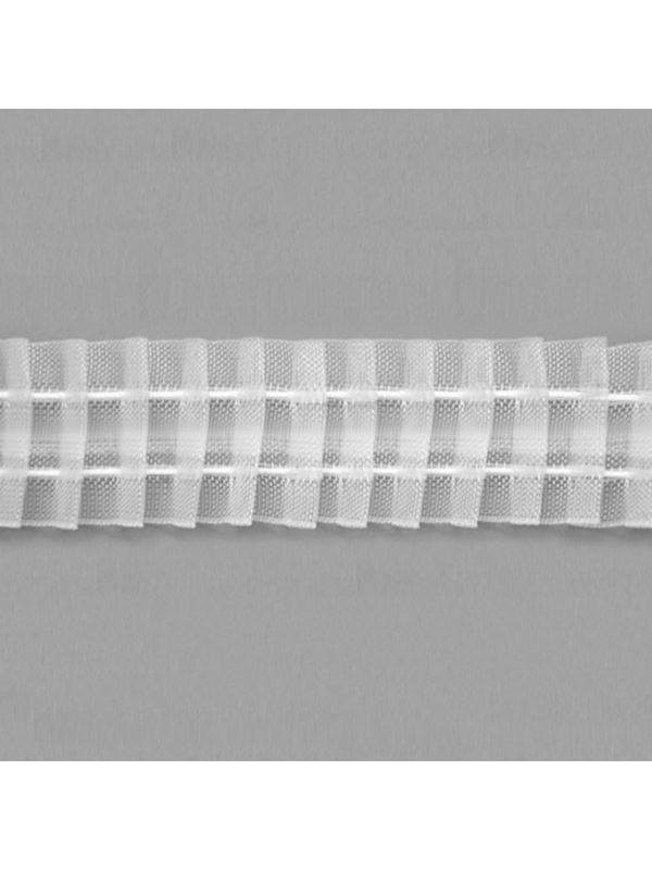 Taśma firanowa ARIADNA monofilamentowa z białym sznurkiem - 100 mm - ołówek (marszczenie 1:2) - FM100-21 - 50mb/opak.