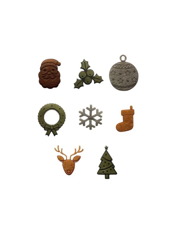 Aplikacje termoprzylepne grawerowane LECCO - Christmas - 00519 - 32szt./opak.