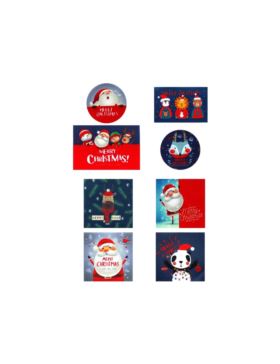 Aplikacje termoprzylepne drukowane LECCO - Christmas - 06479 - 40szt./opak.