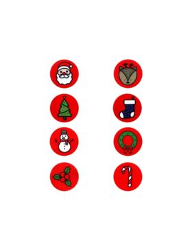 Aplikacje termoprzylepne drukowane LECCO - Christmas - 06478 - 40szt./opak.