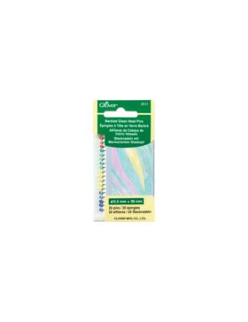 Szpilki z szklaną główką CLOVER - 0,50x36 mm - 2511 - 20szt./opak.