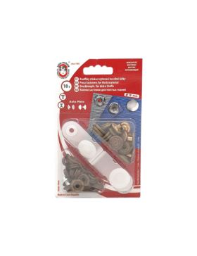 Napy metalowe KOH-I-NOOR - Auto Moto - 15 mm - oksyda (country) - 10szt./opak.