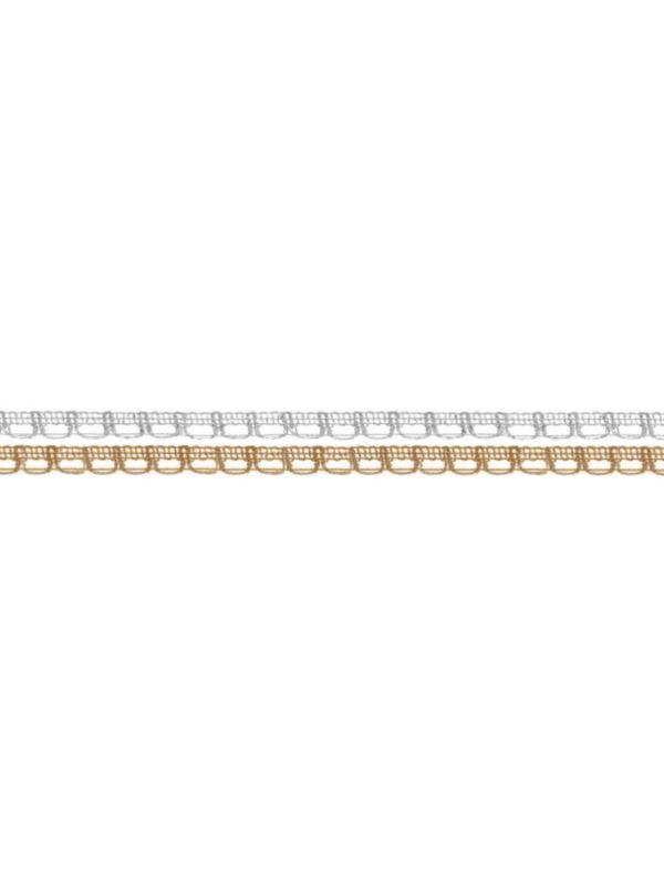 Taśma ozdobna metalizowana dziana - 10 mm - T-10 - 50mb/opak.