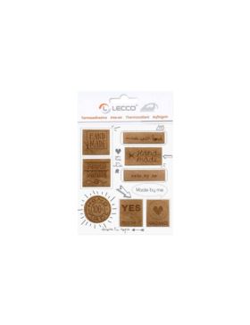 Aplikacje termoprzylepne grawerowane LECCO - Hand Made - 01002 - 8szt./opak.