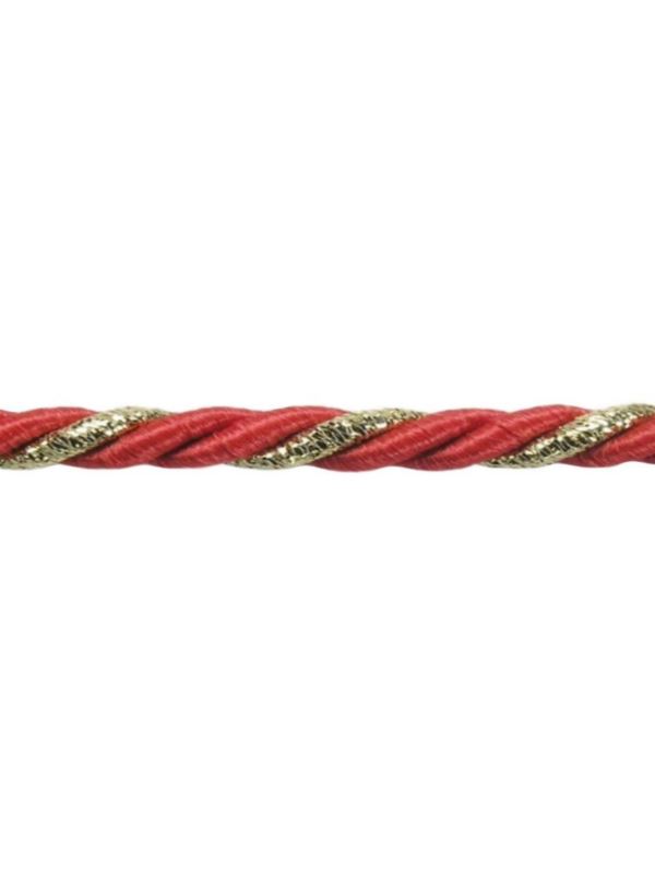 Sznur ozdobny metalizowany - 7 mm - FI-7/2PF - 20mb/opak