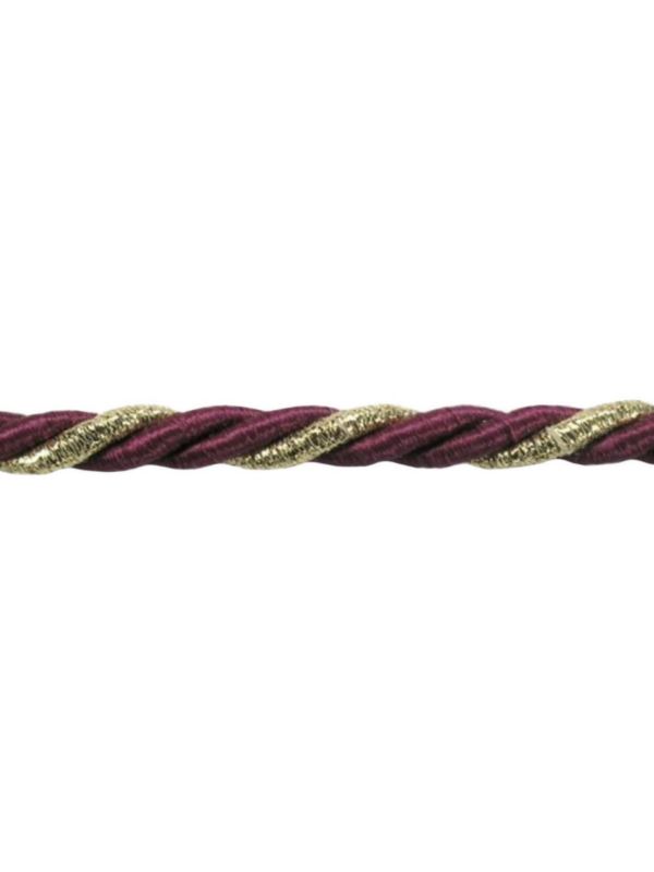 Sznur ozdobny metalizowany - 7 mm - FI-7/2PF - 20mb/opak