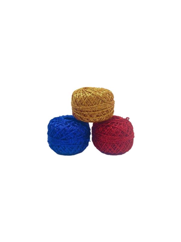 Sznurek ozdobny metalizowany pleciony - 1,5 mm - PR-2,5*4 - 50mb x 10szt./opak.
