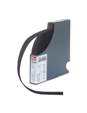Guma elastyczna z dziurkami PRYM - 18 mm - czarna - 956053 - 10mb/opak.