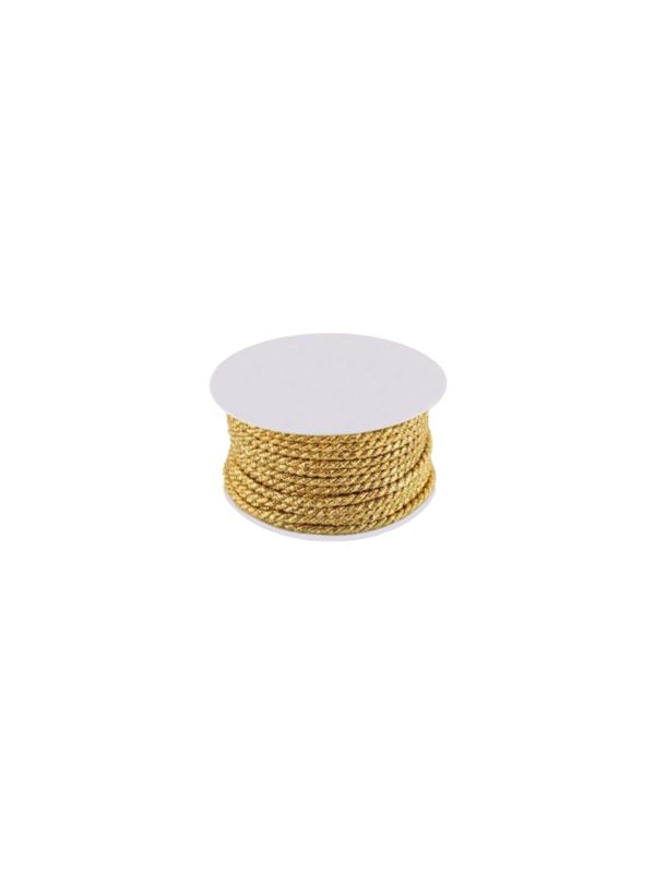 Sznurek ozdobny metalizowany - 3 mm - WS-3/F - 10mb/opak.
