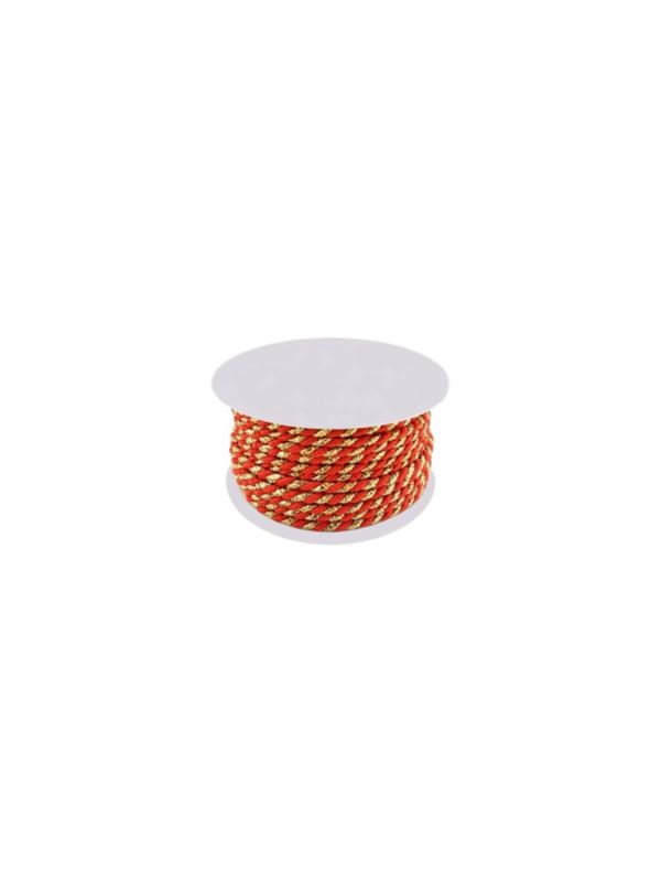 Sznurek ozdobny metalizowany - 3 mm - WS-3/PF - 10mb/opak.