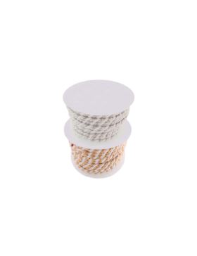 Sznurek ozdobny metalizowany - 3 mm - WS-3/PF - 10mb/opak.