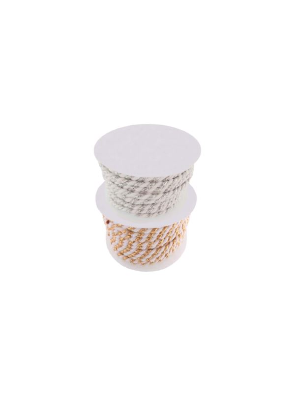 Sznurek ozdobny metalizowany - 3 mm - WS-3/PF - 10mb/opak.