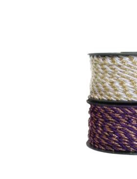 Sznurek ozdobny metalizowany - 3 mm - WS-3/PF - 10mb/opak.