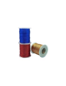 Sznurek ozdobny metalizowany - 1 mm - HM-01 - 100mb/opak.
