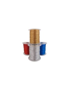 Sznurek ozdobny metalizowany - 1 mm - HM-01 - 100mb/opak.