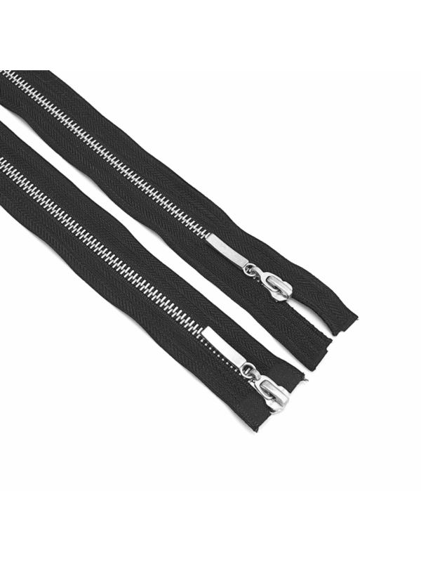 Zamek metalowy rozdzielczy dwusuwakowy nikiel (ozdobny) VT10-GD - 100 cm