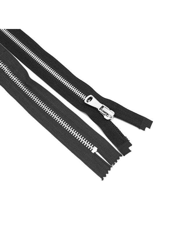 Zamek metalowy nierozdzielczy nikiel (ozdobny) VT20-NR - 16 cm