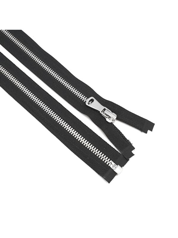 Zamek metalowy rozdzielczy nikiel (ozdobny) VT20-R - 70 cm