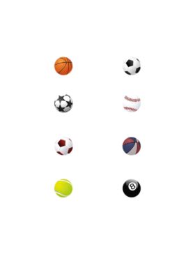 Aplikacje termoprzylepne drukowane LECCO - Balls - 06485 - 40szt./opak.