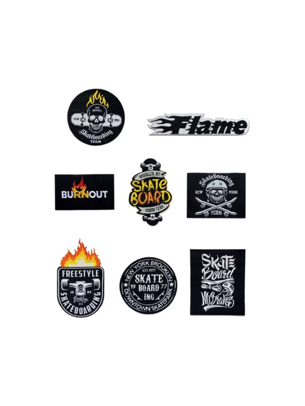 Aplikacje termoprzylepne tkane LECCO - Skate Burn - 03341 - 32szt./opak.