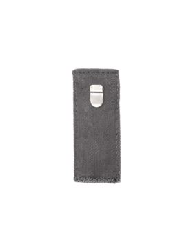 Przedłużacz obwodu w pasie z haftką PRYM - 80x35 mm - szary - 417609