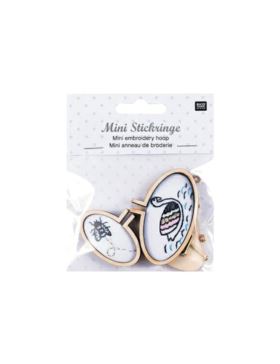 Tamborki owalne mini (poziom) RICO DESIGN - 45/35, 62/42 mm - 03547.00.00 - 2szt./opak.