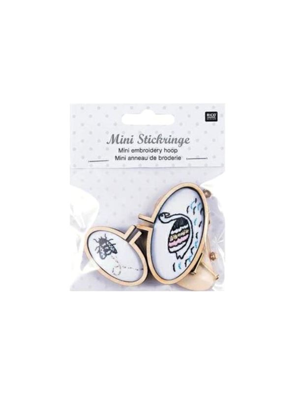 Tamborki owalne mini (poziom) RICO DESIGN - 45/35, 62/42 mm - 03547.00.00 - 2szt./opak.