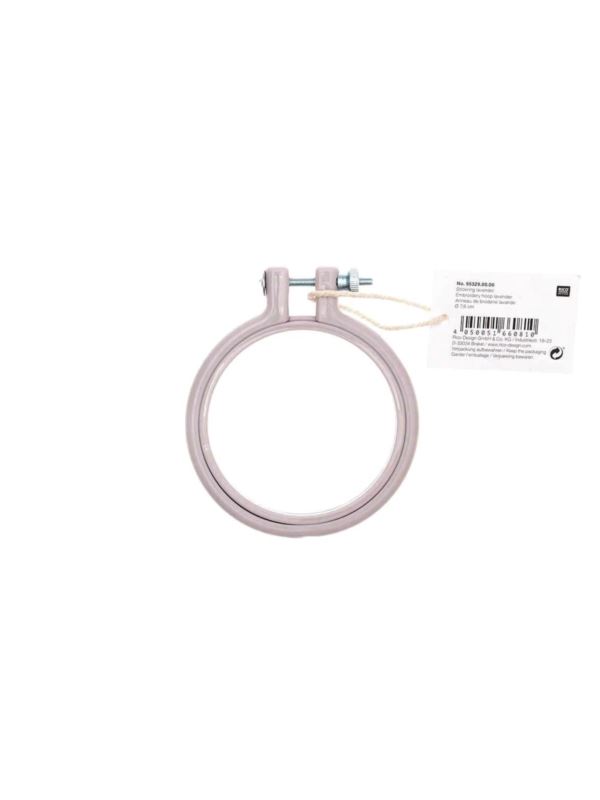 Tamborek plastikowy RICO DESIGN - 76 mm - lawendowy - 95329.00.00