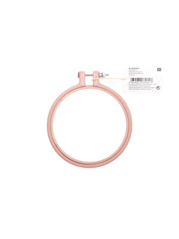 Tamborek plastikowy RICO DESIGN - 101 mm - różowy - 95330.00.00