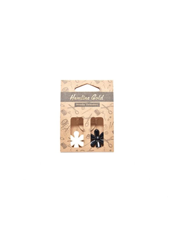 Nawlekacze do igieł - Hemline Gold - 5x25x45 mm - kwiatki - 234.HG - 2szt./opak.