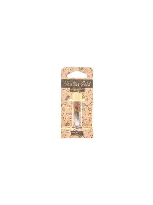 Igły do szycia ręcznego ostre - Hemline Gold - rozm.5-10 - 288G.510.HG - 10szt./opak.