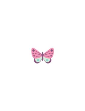 Aplikacje termoprzylepne drukowane LECCO - Butterflies - 06496 - 40szt./opak.