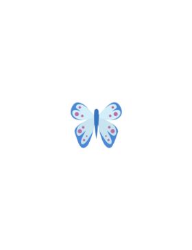 Aplikacje termoprzylepne drukowane LECCO - Butterflies - 06496 - 40szt./opak.
