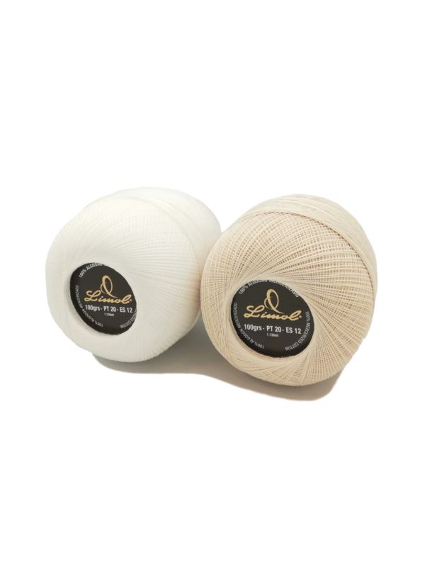 Kordonek LIMOL - Mercerizado - 100% bawełna - gr.20 - 1130mb x 0,4kg/opak.