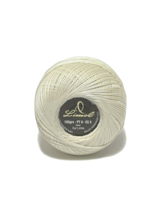 Kordonek LIMOL - Mercerizado - 100% bawełna - gr.6 - 323mb x 0,4kg/opak.